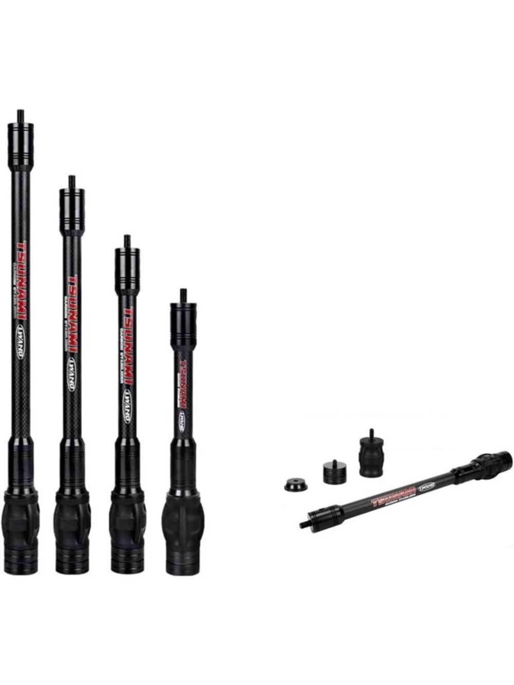 Shock Absorbing Compound Bow Stabilizer | Carbon Archery Accessory for Stability